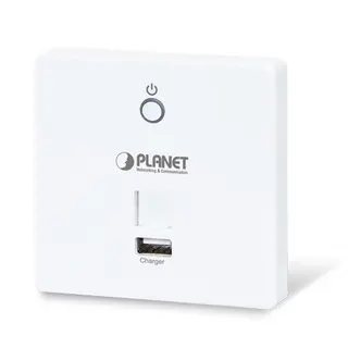 Planet Trådløst Aksesspunkt USB lader 5 GHz7 802.11ac -750Mbps PoE Veggmontert