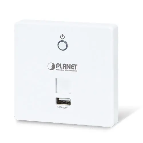 Planet Trådløst Aksesspunkt USB lader 5 GHz7 802.11ac -750Mbps PoE Veggmontert 