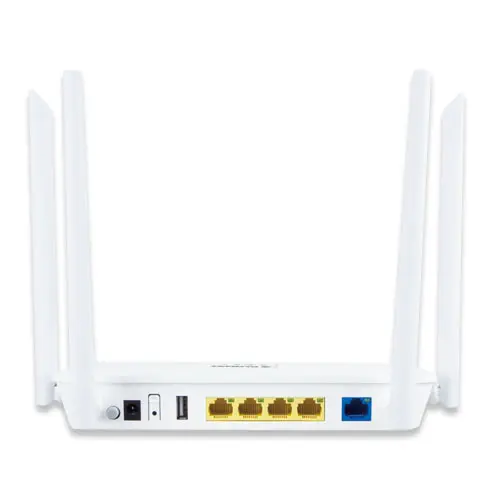 Planet Trådløs Ruter 11ac Dual Band 802.11ac 2.4G/5G 4xLAN 1200Mbps USB 