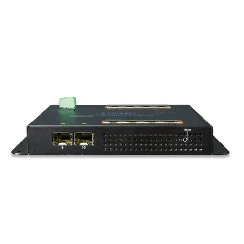 Planet Switch 8-p Gigabit 8xPoE+ 2xSFP Industri IP30 B200W Flat/Wall 