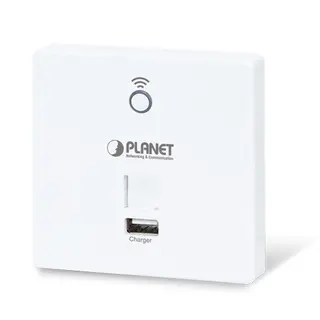 Planet trådløst aksesspunkt m USB- lader 2.4 GHz 802.11n - 300 Mbps - Vegg 86x86