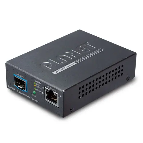 Planet Konverter 100Base-T - 10GBase-X 10G/5G/2.5G/1G/100M -  10GBaseX SFP 