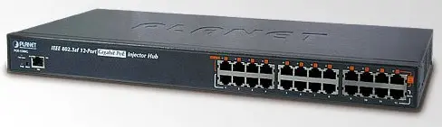 Planet Injector 12-p Gigabit PoE+ 30W E802.3at - B220W Managed 