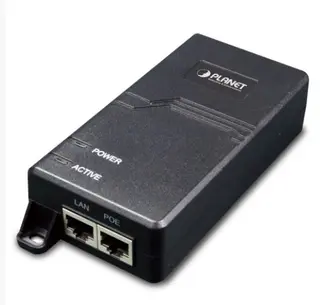 Planet Injector  1-port Gigabit PoE+ 30W IEEE802.3at B30W Innebygget Power