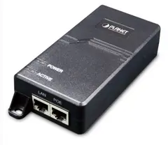 Planet Injector  1-port Gigabit PoE+ 60W IEEE802.3at B60W Innebygget Power