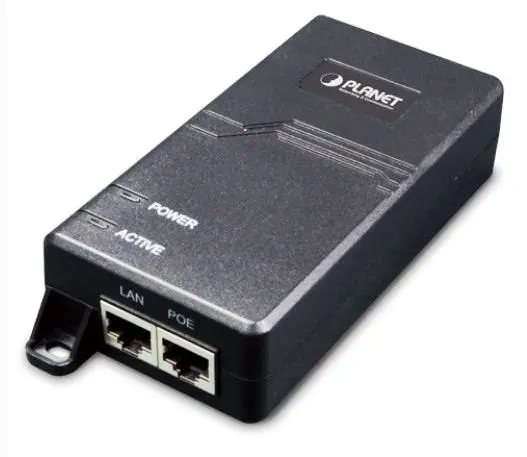 Planet Injector  1-port Gigabit PoE+ 60W IEEE802.3at B60W Innebygget Power 