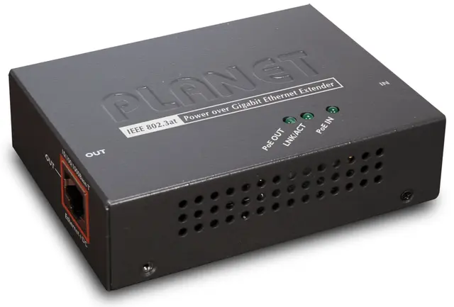 Planet PoE Ethernet extender IEEE802.3at Gibagit 