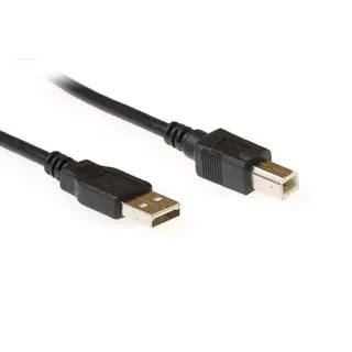 ACT USB2 Kabel A-B -  5,0 m A-B USB Kabel Sort