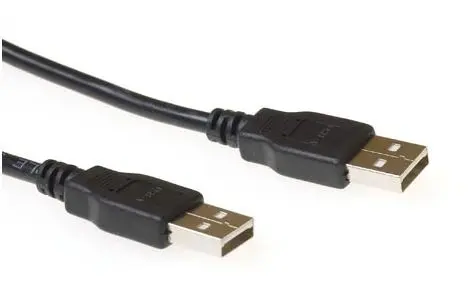 ACT USB2 Kabel A-A -  1,8 m Spesial A-A USB Kabel Sort 