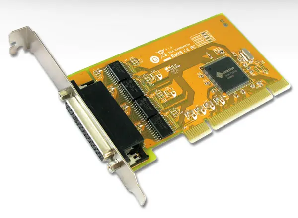 Sunix PCI 4xSerieport 4 Stk RS232 9-Pin 