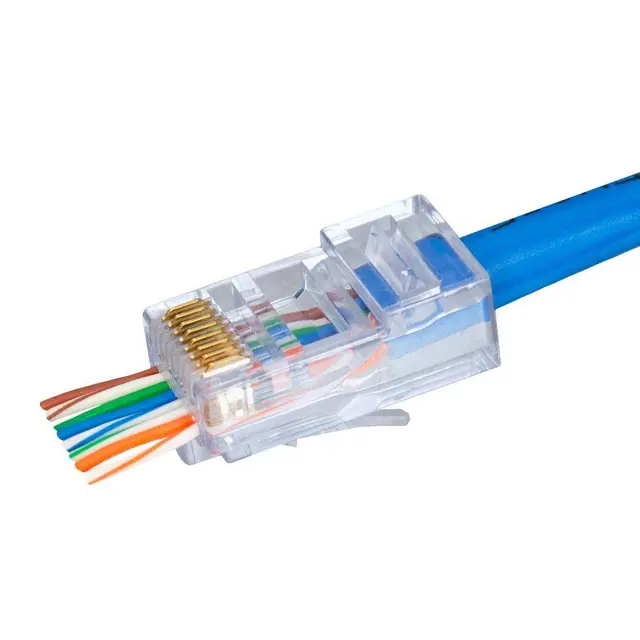 Simply45 Cat6 UTP Pass Through RJ45 RJ45 - Pass Through - 24AWG pris pr. stk 