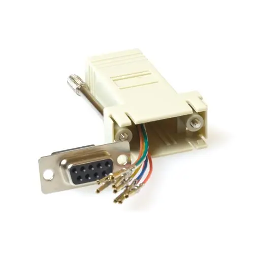 Adapter RJ45 Hun - DB9 Hun Serielladapter 
