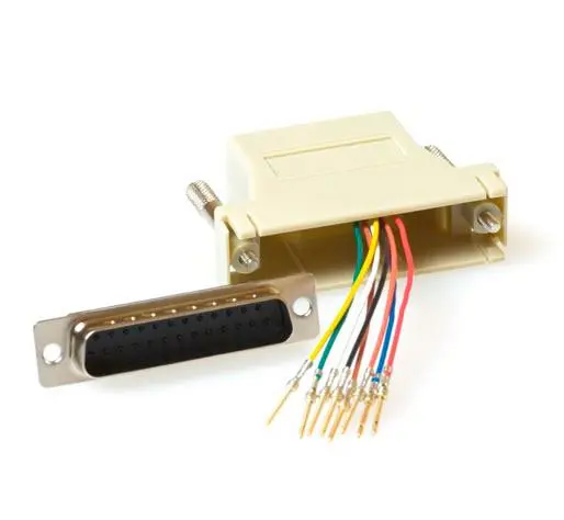 Adapter RJ45 Hun - DB25 Han Serielladapter 