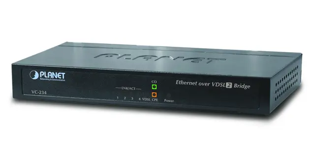 Planet Konverter 100TX - VDSL2 Ethernet switch med ADSL2 Bridge 