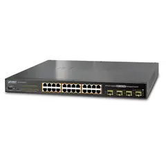 Planet Switch 24-p Gigabit 24xPoE+ 4xSFP Layer2 PD-Alive Schedule B220W
