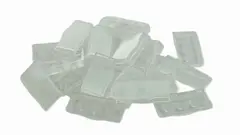 X-Keys Taster 1x2 Horisontal Transparent Pakke med 10 stk