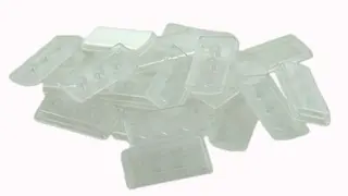 X-Keys Taster 1x2 Vertikal Transparent Pakke med 10 Stk