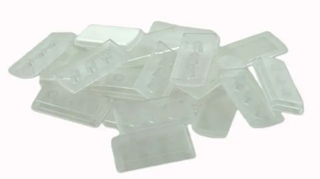 X-Keys Taster 1x2 Vertikal Transparent Pakke med 10 Stk 