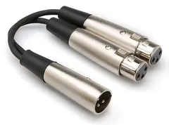 Hosa Adapter XLRM - 2xXLRF XLR Han til 2xXLR Hun