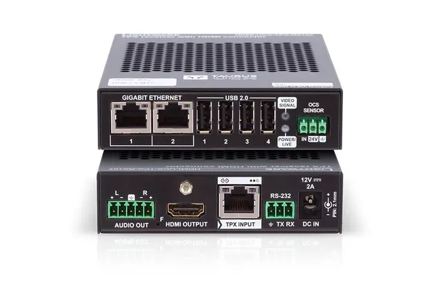 Taurus UCX Matrix Switcher Receiver Mottaker ved skjerm fra Taurus UCX 