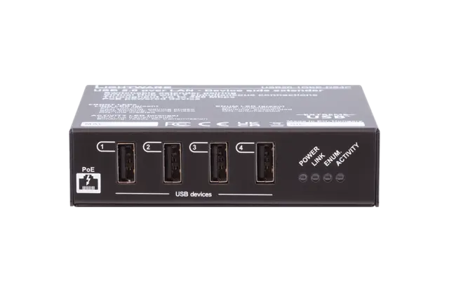 Lightware USB20 DS4P 1GBE Extender 100M 1xTP Max 100 m Ranger 2301GE-LAN REX PoE 