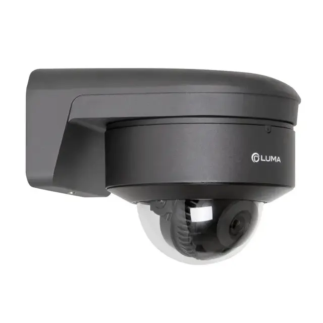 Overvåkningskamera LUMA veggfeste sort Fast veggfeste for Turret & Dome kamera 