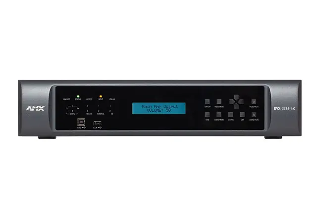 AMX DVX-3266-4K Presentation Switcher 4 HDMI Inputs 4 DXLink-4K60 Inputs 