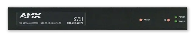 AMX NMX-ATC-N4321 Audio Transceiver Audio over IP Transceiver 