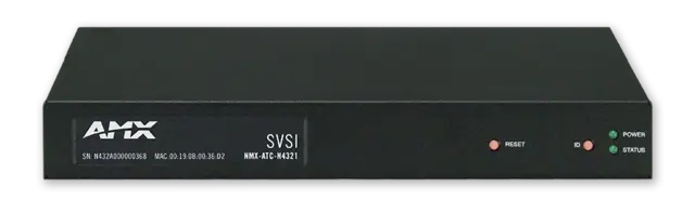 AMX NMX-ATC-N4321 Audio Transceiver Audio over IP Transceiver 