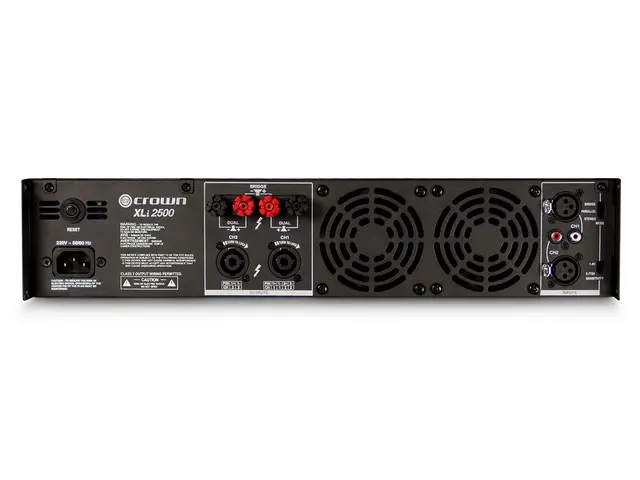 Crown XLi2500 DEMO uten emballasje 2 x 750W i 4 ohm rackmontering 2U 