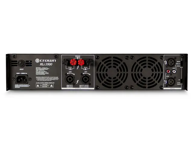 Crown XLi3500 Effektforsterker 2 x 1350W i 4 ohm rackmontering 2U 