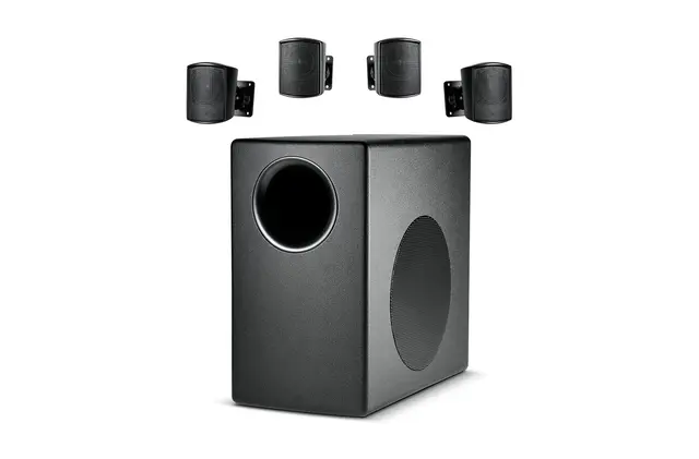 JBL PRO Control 50 PACK 8ohm 70/100V Høyttalersystem 4 satellitter og bass 