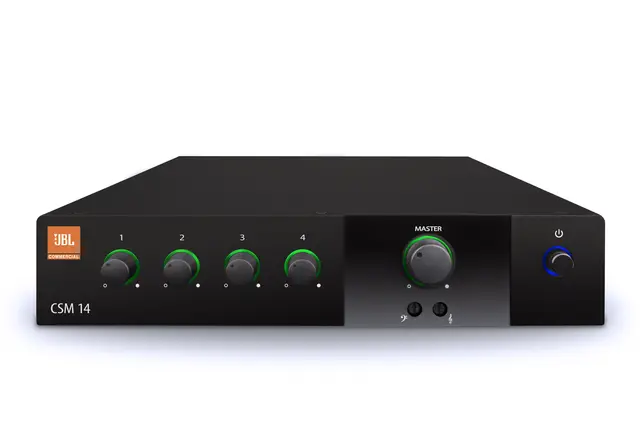 JBL PRO CSM14 mikser 4 kilder 1 sone Installasjonsmikser 4 inn 1 ut 