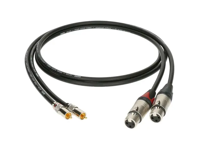 Klotz overgangskabel, 2x RCA - 2x XLR F 2x RCA - 2x XLR F, 3m 