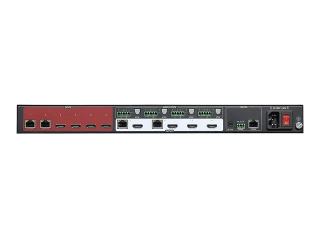 TiGHT AV HDBT Matrix Switcher 6x4+2 HDMI 2.0 4K60 4:4:4 2xHDBT inn/ut 