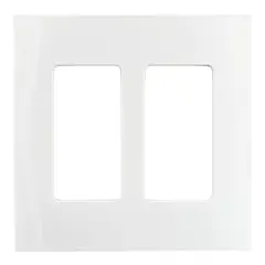 Control4 C4-FP2-WH 2 gang ramme hvit Ramme for 2 brytere US standard