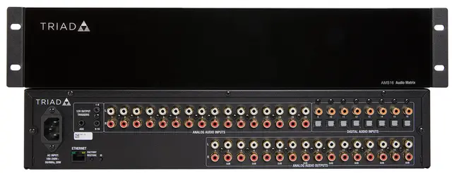 Triad lydmatrise 16:16 EQ stereo EQ 16:16 med 8 progammerbare digital inn 
