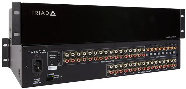 Triad lydmatrise 16:16 EQ stereo EQ 16:16 med 8 progammerbare digital inn 