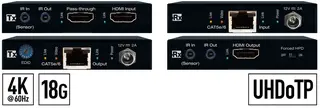 Key Digital KD-EX18G 4K extender kit 4K med HDR HDMI Ekstender TX og RX Kit