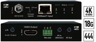 Key Digital KD-X40MRx 4K/18G HDBaseT Rx HDMI over CAT 4K/40m 1080/70m