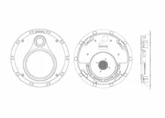 Sonance VP52R UTL innfellingshøyttaler Perfekt i lave lektelag,  kun 36mm dyp