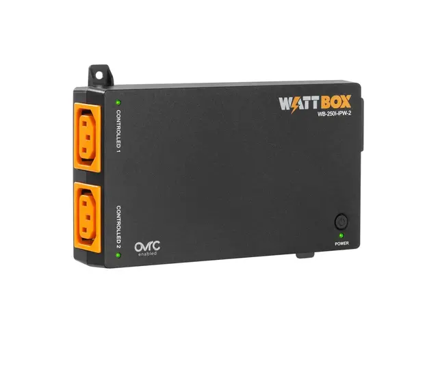 WattBox WB-250I-IPW-2, Compact 2-Outlet Wi-Fi Surge Protector 