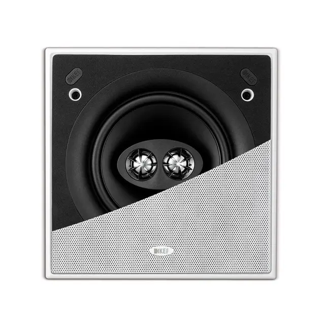 KEF 6,5" SPS Ci innfellingshøyttaler Firkantet Single Point Stereo - små rom! 