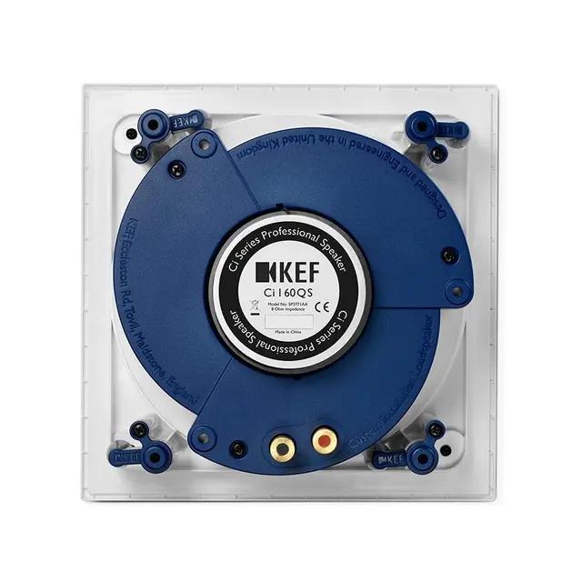 KEF 6,5" Uni-Q QS  innfellingshøyttaler Firkantet magnetgrill og ultratynn ramme 