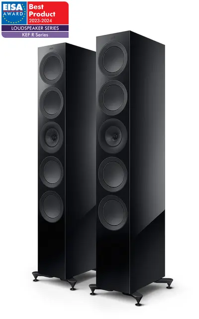 KEF R11 Meta - Sort, pris par 3-veis gulvstående flaggskiphøyttaler 