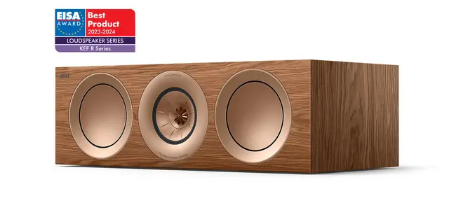 KEF R6 Meta - Valnøtt "Best-i-Klassen" Senterhøyttaler 