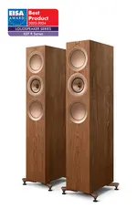 KEF R7 Meta - Valnøtt, pris par 3-veis gulvstående flaggskiphøyttaler