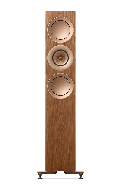 KEF R7 Meta - Valnøtt, pris par 3-veis gulvstående flaggskiphøyttaler 
