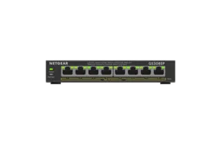 Netgear Ethernet Plus 8 porter 8x Port | 1Gbit/s | 62W PoE | Managed