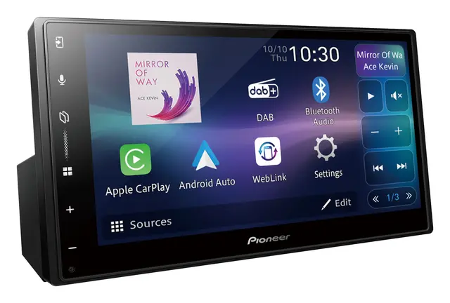 PIONEER SPH-DA77DAB 6,8" MEDIASPILLER DAB+ BT Android Auto Carplay ++ TRÅDLØST 